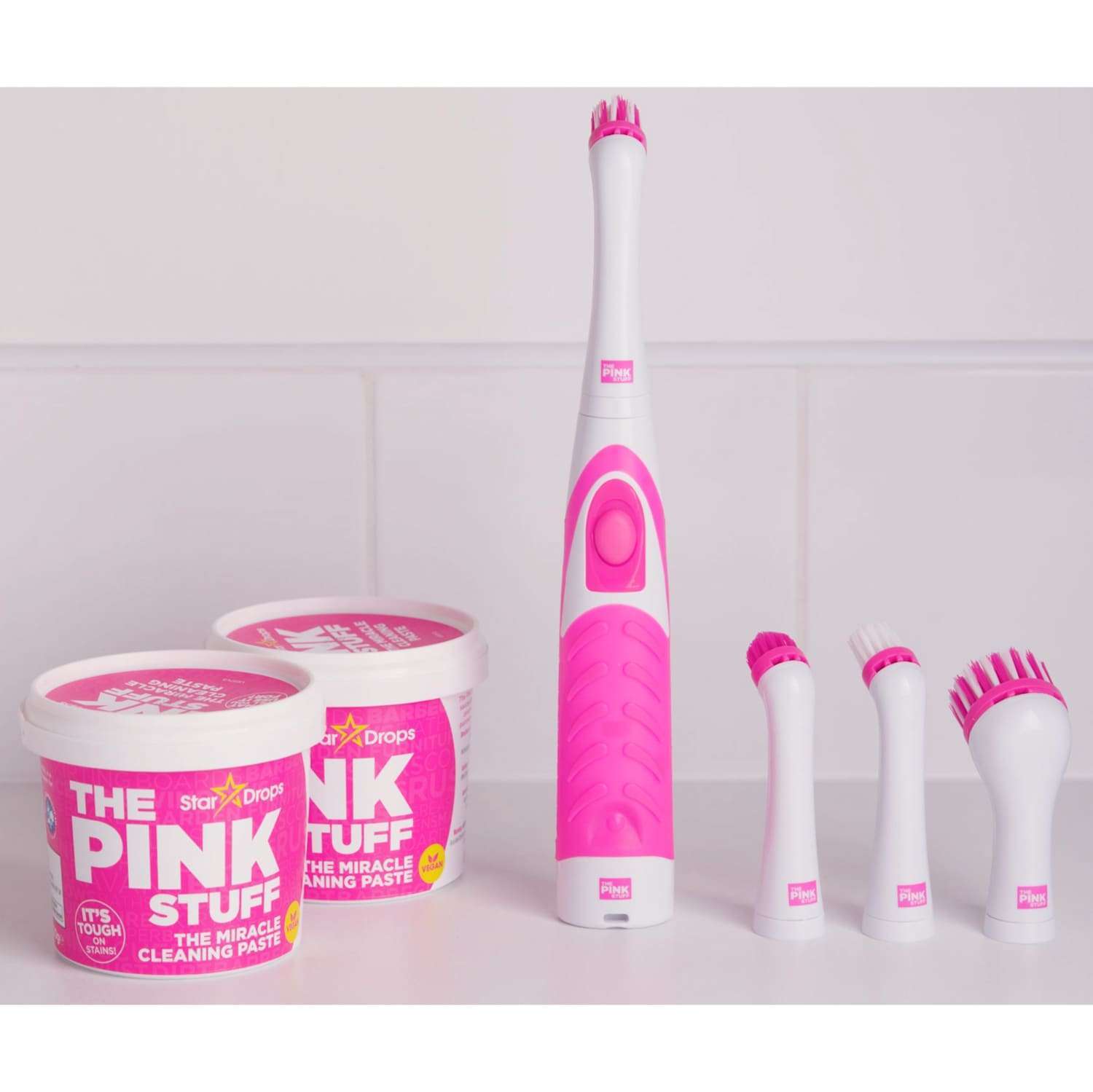 The Pink Stuff The Miracle Scrubber Kit (Paste 500g x 2